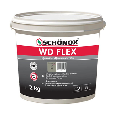 SCHÖNOX® WD FLEX Зручна,  водовідштовхувальна,  еластична затиркa 2kg - main